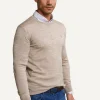 Fashion River Woods Custom fit basic merinotrui ronde hals old wood mix -