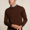 Discount River Woods Custom fit basic merinotrui ronde hals milky way mix -