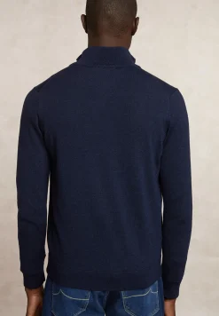 Discount River Woods Custom fit basic merinotrui halve rits moonlight mou -