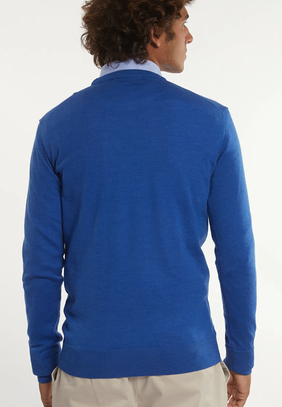 Clearance River Woods Custom fit basic merinotrui ronde hals gloaming mix -
