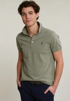 Outlet River Woods Custom fit basic pima katoen polo safari mix -