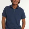 Discount River Woods Custom fit basic pima katoen polo moonlight mix -