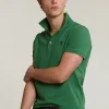 New River Woods Custom fit basic pima katoen polo belize green -