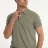 New River Woods Custom fit basic pima katoen polo jade mix -