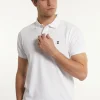 Best River Woods Custom fit basic pima katoen polo wit -