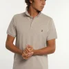 Online River Woods Custom fit basic pima katoen polo sand mix -