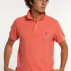 Hot River Woods Custom fit basic pima katoen polo salmon -