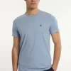 Sale River Woods Custom fit basic pima katoen T-shirt soft frost mix -