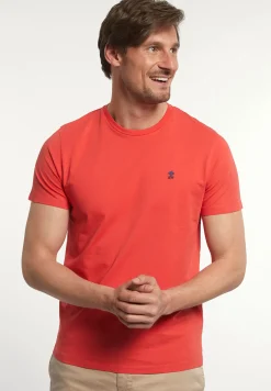 Hot River Woods Custom fit basic pima katoen T-shirt punch -