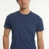 Hot River Woods Custom fit basic pima katoen T-shirt moonlight mix -