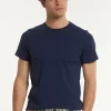 New River Woods Custom fit basic pima katoen T-shirt borstzak twilight mix -