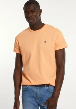 Sale River Woods Custom fit basic pima katoen T-shirt mandarin -