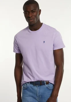 Fashion River Woods Custom fit basic pima katoen T-shirt lavender -