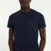 Fashion River Woods Custom fit basic pima katoen T-shirt dk blue mix -