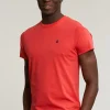 Sale River Woods Custom fit basic pima katoen T-shirt ronde hals cornell red -