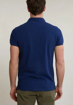 Clearance River Woods Custom fit basic pima katoen polo saphire mix -