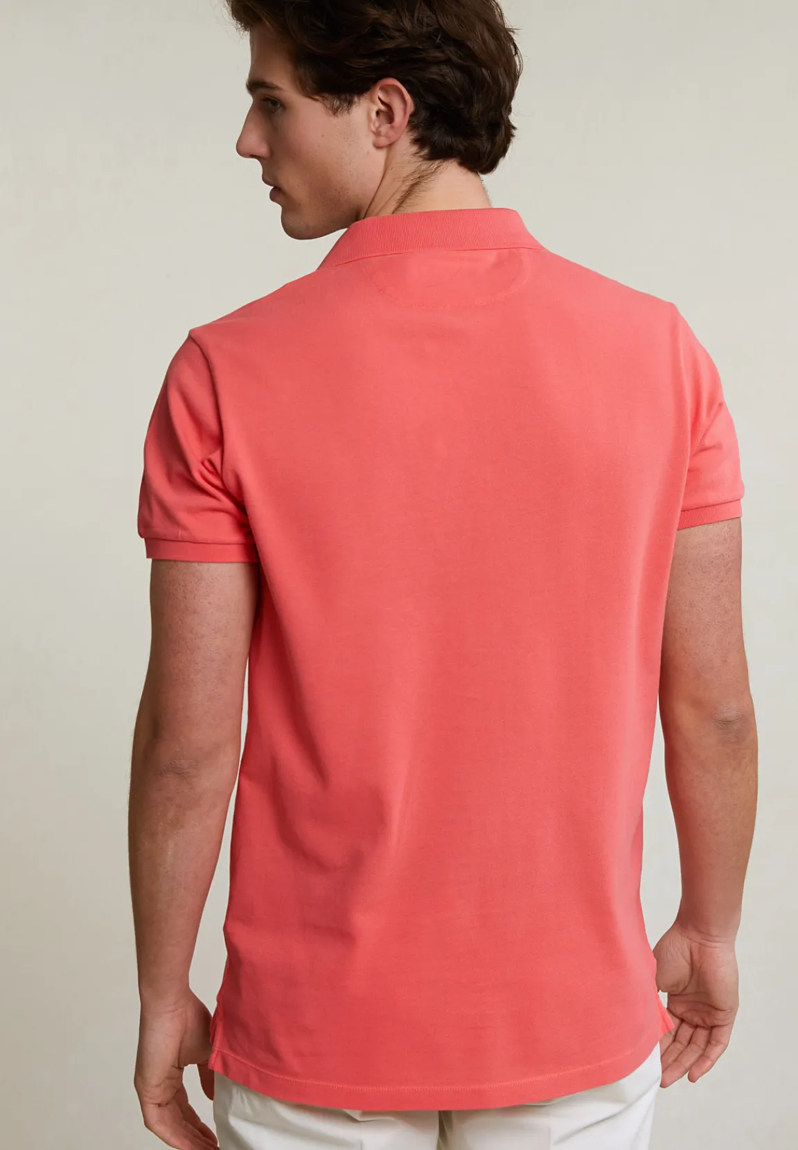Hot River Woods Custom fit basic pima katoen polo lt sunset -