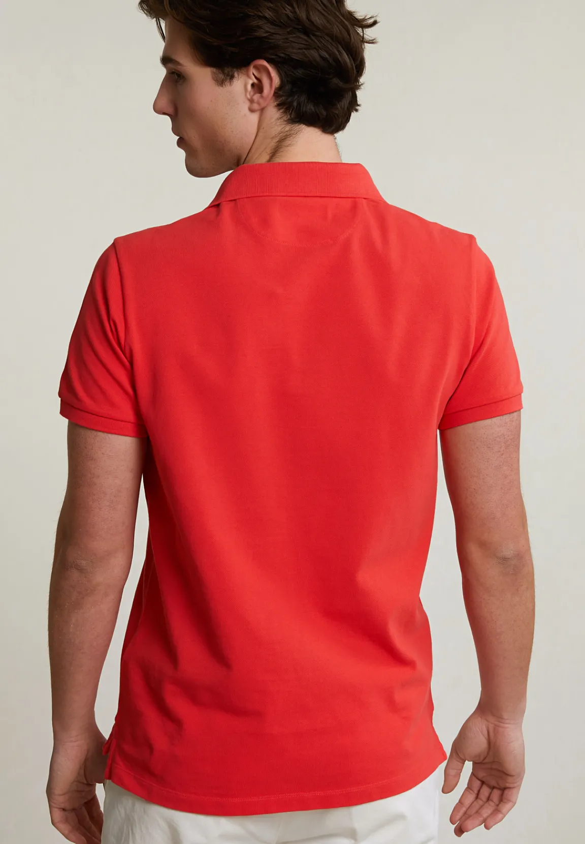 Best River Woods Custom fit basic pima katoen polo cornell red -