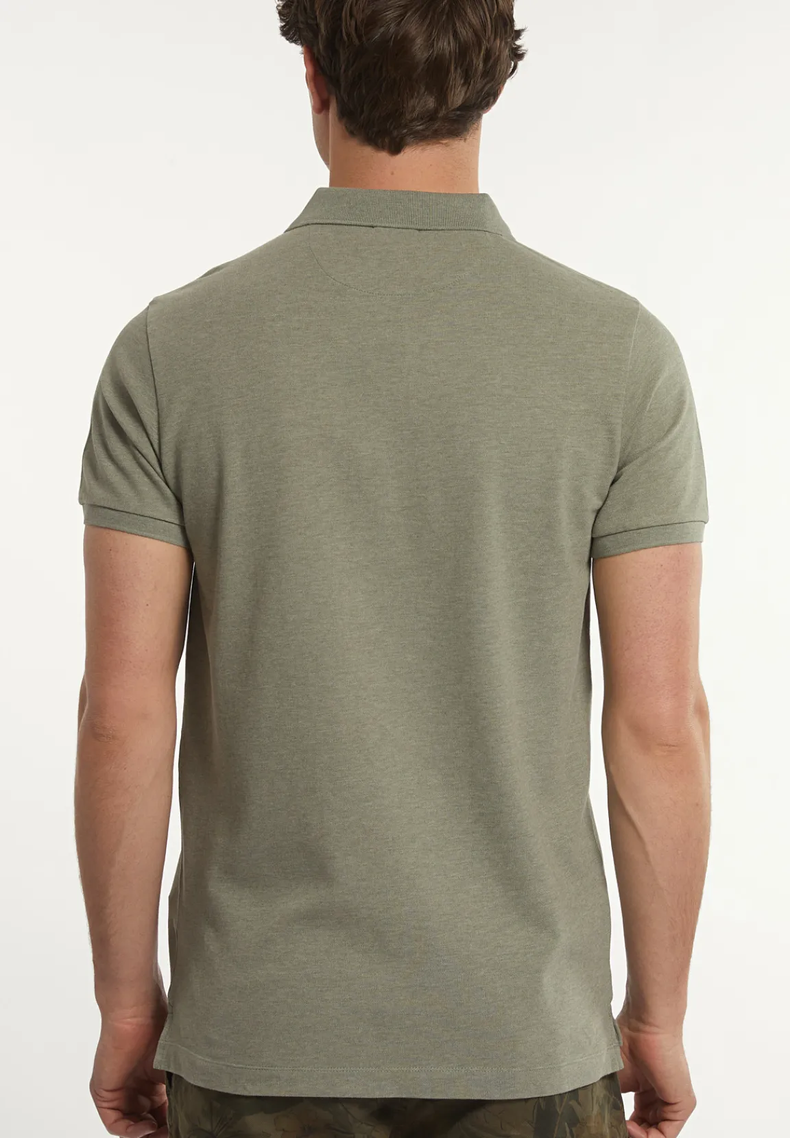 New River Woods Custom fit basic pima katoen polo jade mix -