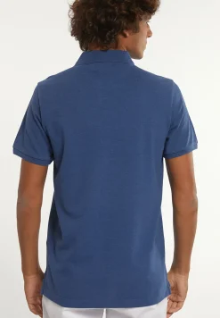Sale River Woods Custom fit basic pima katoen polo denim mix -