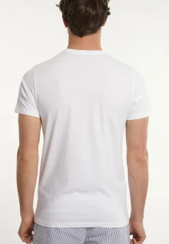 Clearance River Woods Custom fit basic pima katoen T-shirt wit -