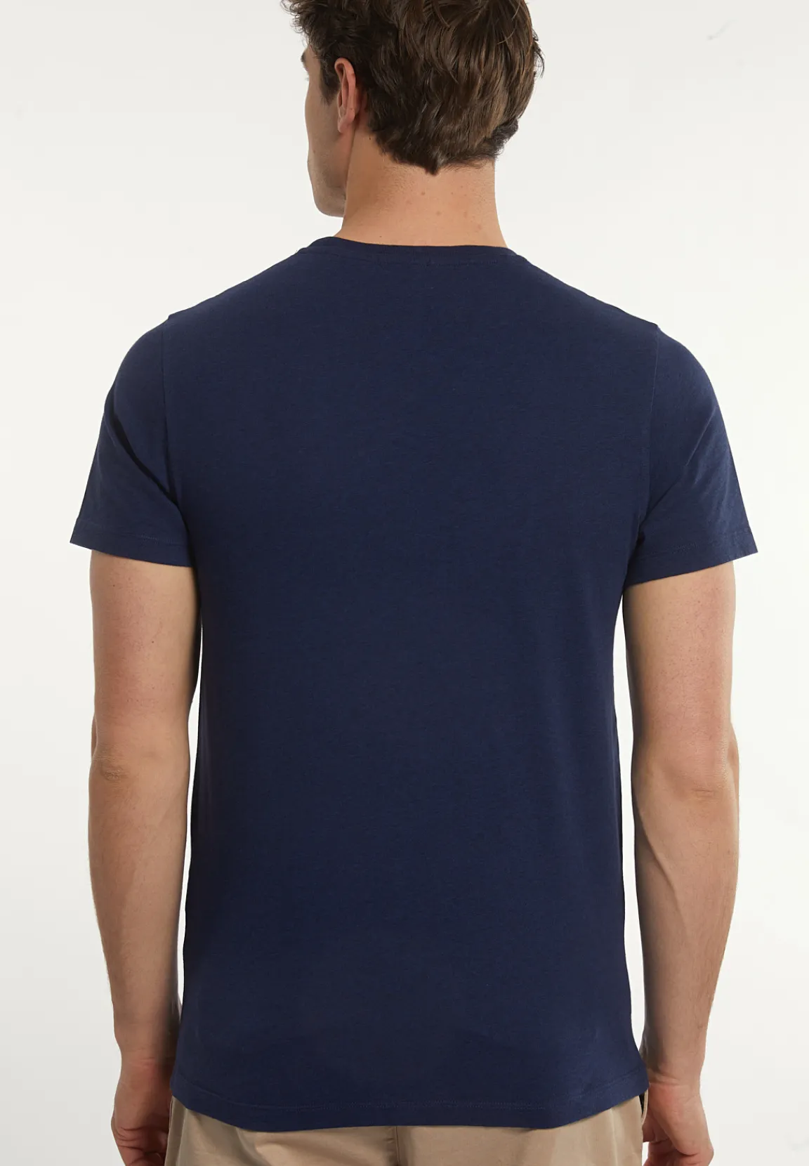 Best River Woods Custom fit basic pima katoen T-shirt twilight mix -