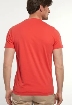 Hot River Woods Custom fit basic pima katoen T-shirt punch -