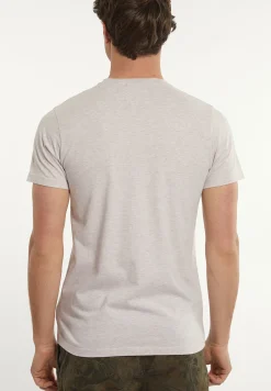 Best River Woods Custom fit basic pima katoen T-shirt linen mix -