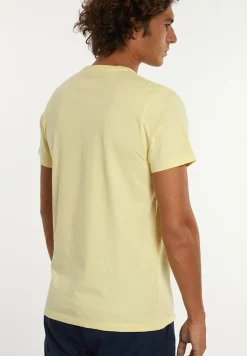 Outlet River Woods Custom fit basic pima katoen T-shirt banana -