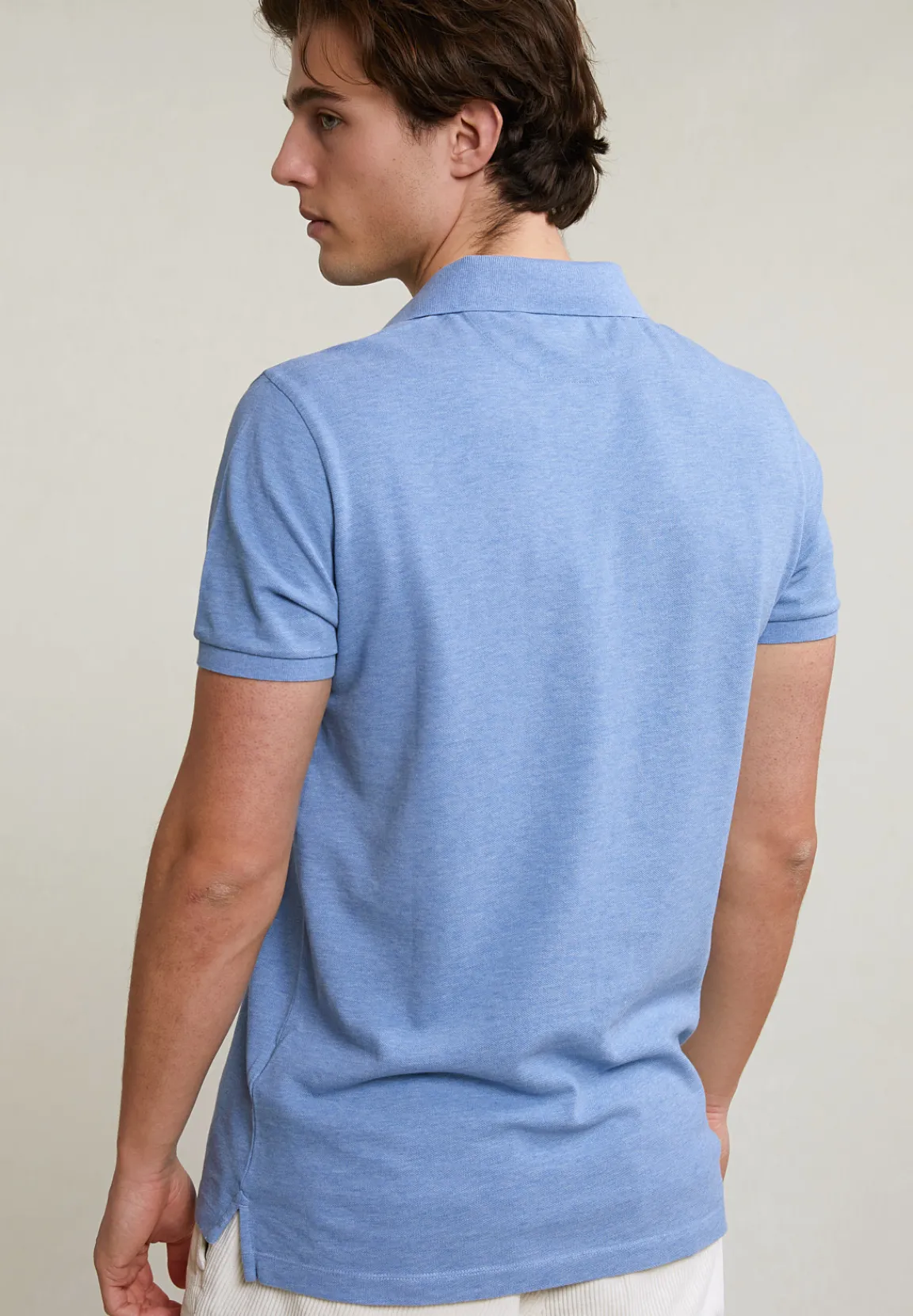Outlet River Woods Custom fit basic pima katoen polo seashore mix -