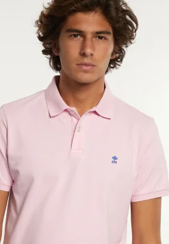 New River Woods Custom fit basic pima katoen polo flamingo -