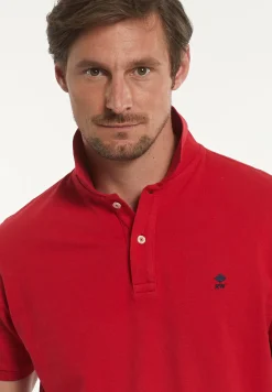 Outlet River Woods Custom fit basic pima katoen polo poppy red -