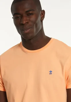 Sale River Woods Custom fit basic pima katoen T-shirt mandarin -