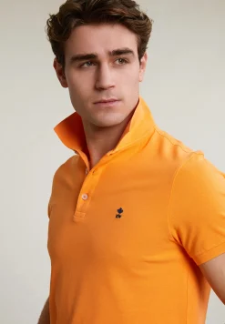 Discount River Woods Custom fit basic pima katoen polo peach -