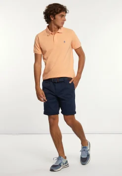 Sale River Woods Custom fit basic pima katoen polo mandarin -