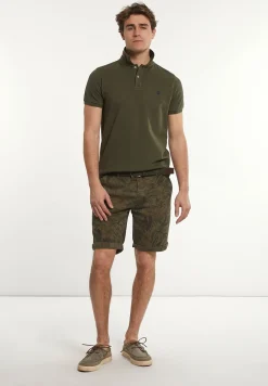 Outlet River Woods Custom fit basic pima katoen polo forest mix -