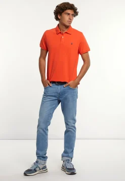 Hot River Woods Custom fit basic pima katoen polo orange -
