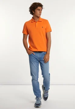 Hot River Woods Custom fit basic pima katoen polo clementine -