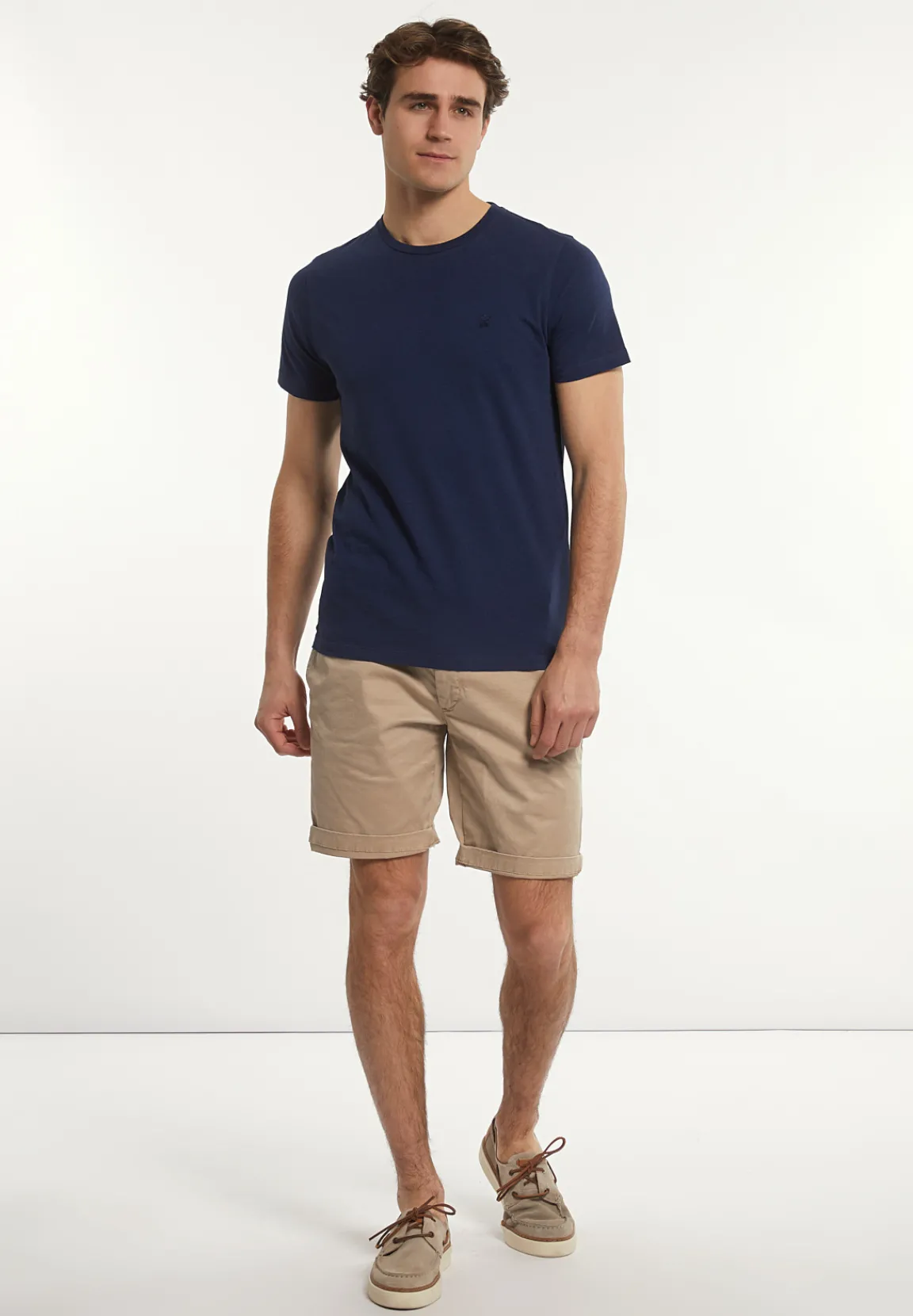 Best River Woods Custom fit basic pima katoen T-shirt twilight mix -