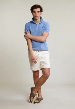 Outlet River Woods Custom fit basic pima katoen polo seashore mix -