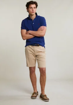 Discount River Woods Custom fit basic pima katoen polo royal blue -