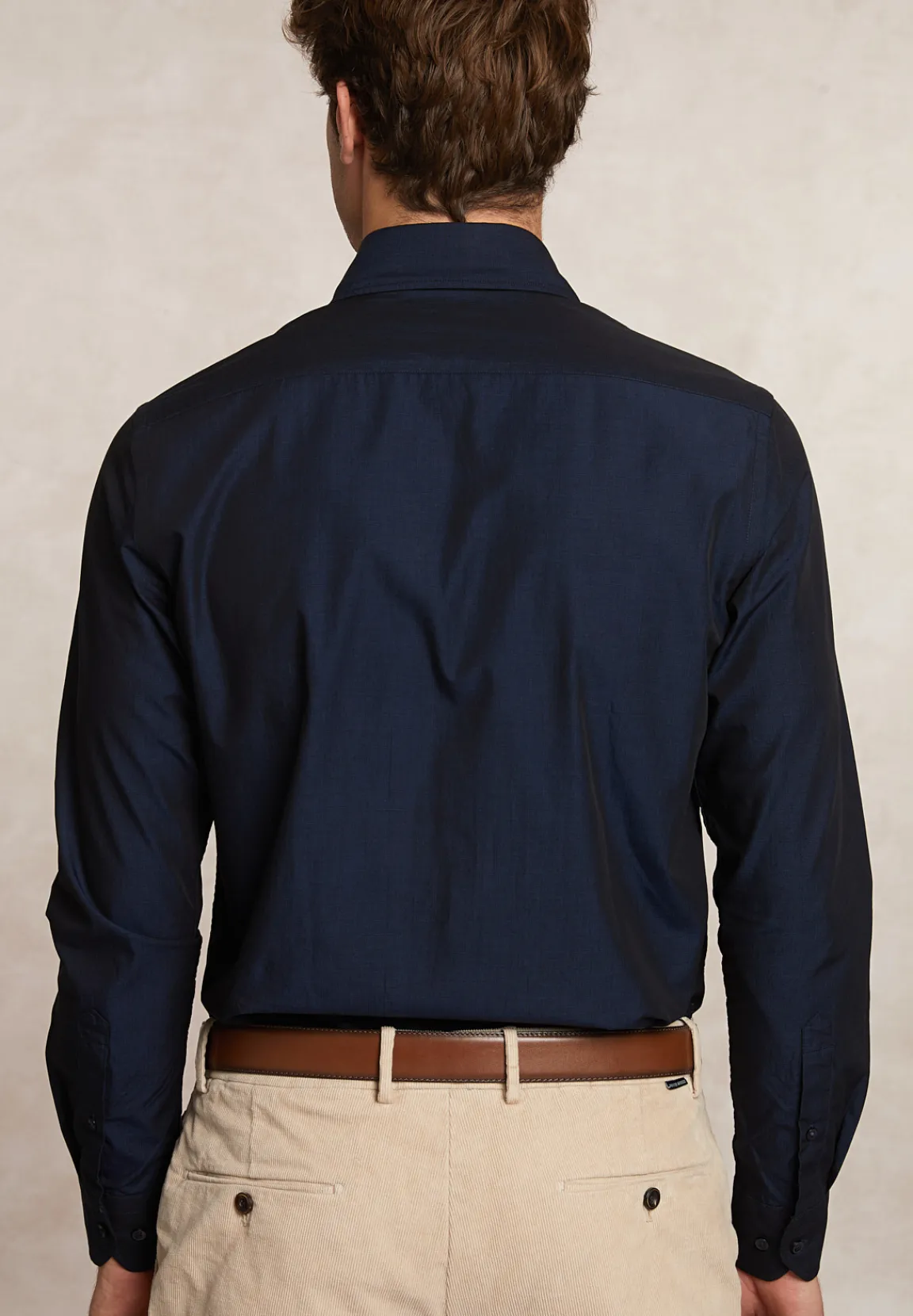 Clearance River Woods Custom fit effen hemd blauw -