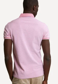New River Woods Custom fit fancy katoenen polo dark flamingo mix -