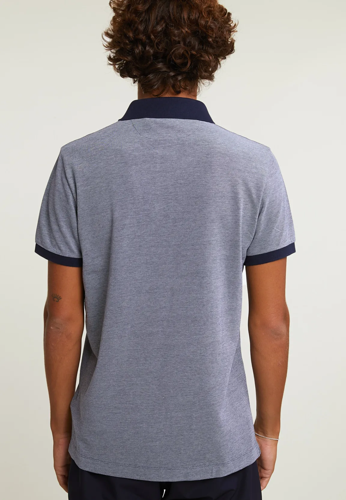 Hot River Woods Custom fit fancy katoenen polo blauw -