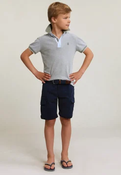 New River Woods Custom fit fancy katoenen polo korte mouwen lt safari mix -