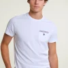 Fashion River Woods Custom fit fancy T-shirt borstzak wit -