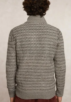 Online River Woods Custom fit fancy wol-kasjmier trui opstaande kraag straw mix -