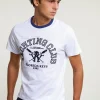 Online River Woods Custom fit fantasie T-shirt wit -