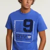 Best River Woods Custom fit fantasie T-shirt korte mouwen caribbean blue -