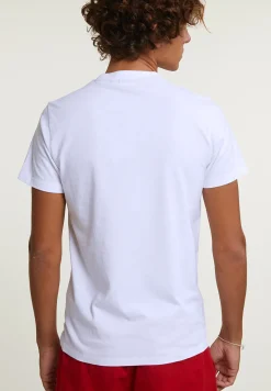 Sale River Woods Custom fit fantasie T-shirt korte mouwen wit -
